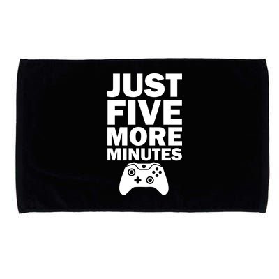 Just Five More Minutes Funny Video Game Microfiber Hand Towel
