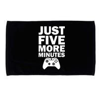 Just Five More Minutes Funny Video Game Microfiber Hand Towel