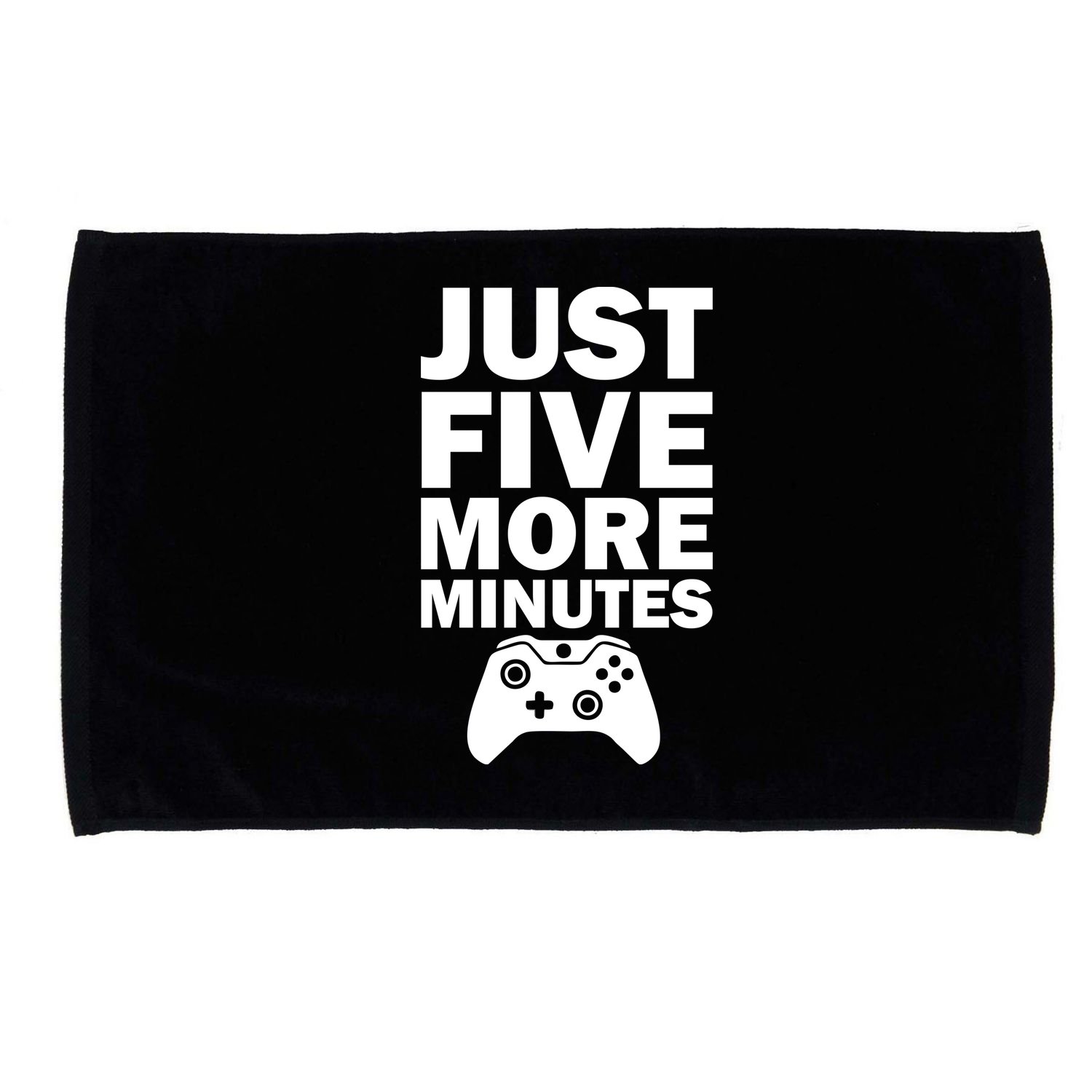 Just Five More Minutes Funny Video Game Microfiber Hand Towel