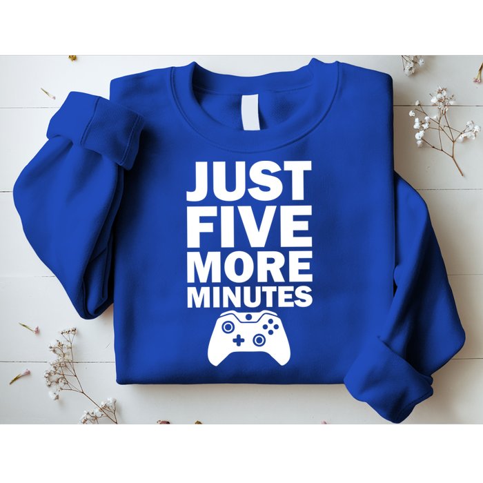 Just Five More Minutes Funny Video Game Sweatshirt