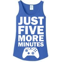 Just Five More Minutes Funny Video Game Ladies Essential Tank