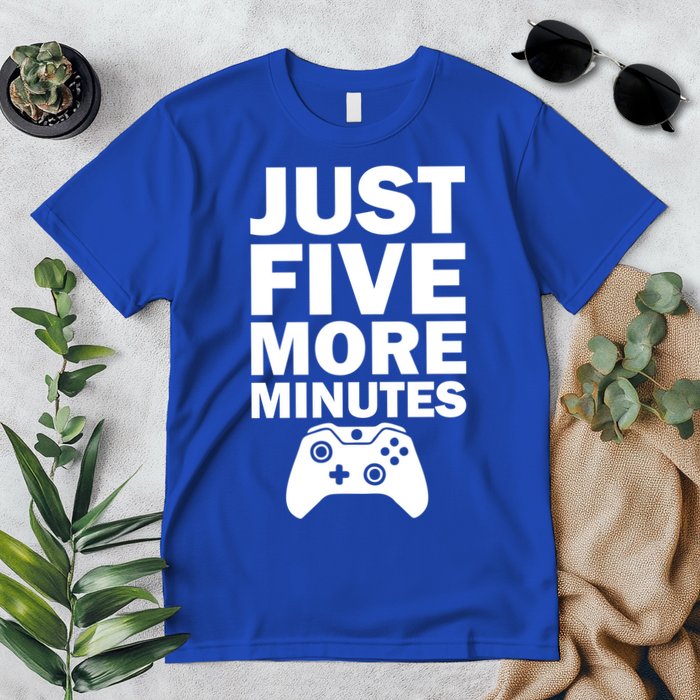 Just Five More Minutes Funny Video Game Premium T-Shirt
