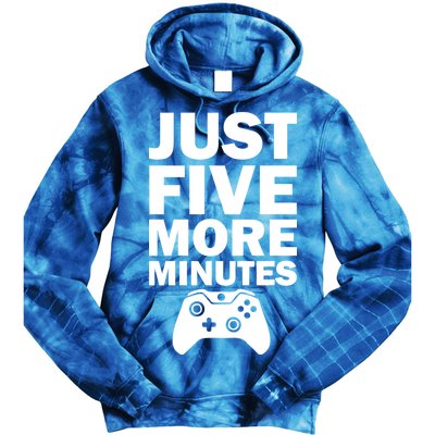 Just Five More Minutes Funny Video Game Tie Dye Hoodie