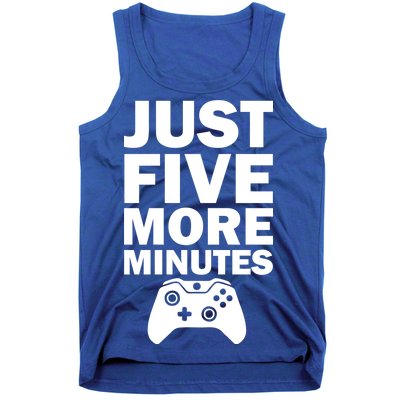 Just Five More Minutes Funny Video Game Tank Top