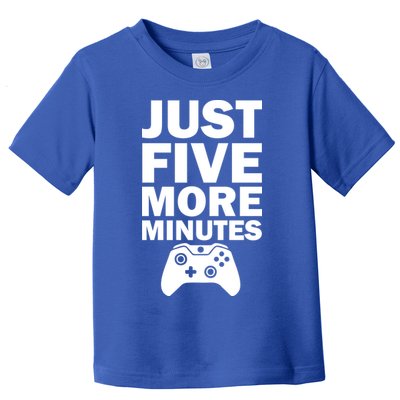 Just Five More Minutes Funny Video Game Toddler T-Shirt