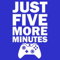 Just Five More Minutes Funny Video Game Women's V-Neck T-Shirt