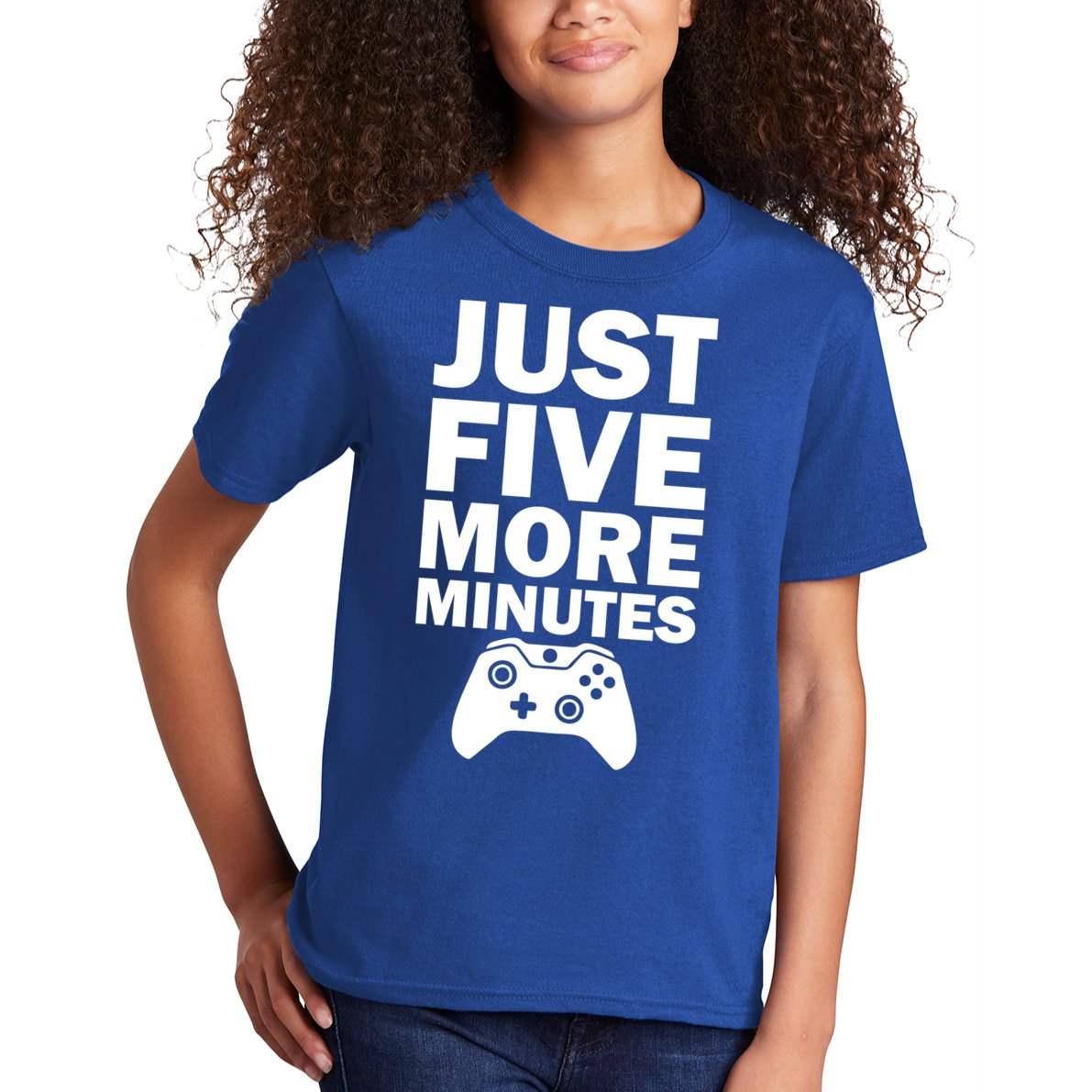 Just Five More Minutes Funny Video Game Kids T-Shirt