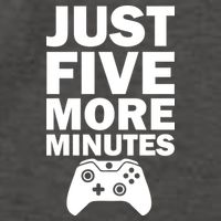 Just Five More Minutes Funny Video Game Vector Backpack