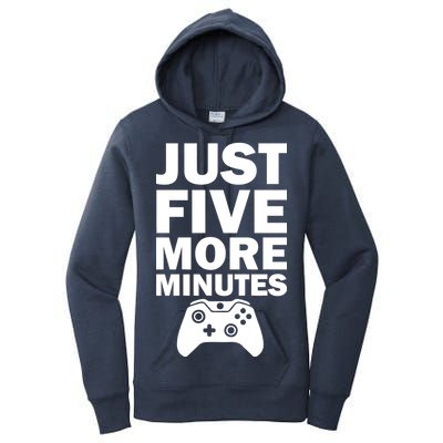 Just Five More Minutes Funny Video Game Women's Pullover Hoodie