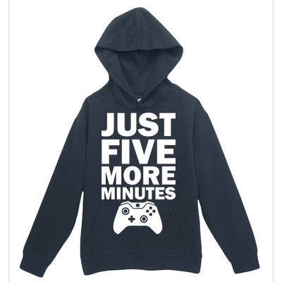 Just Five More Minutes Funny Video Game Urban Pullover Hoodie