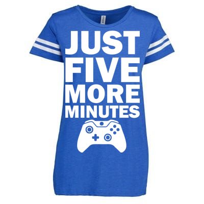 Just Five More Minutes Funny Video Game Enza Ladies Jersey Football T-Shirt