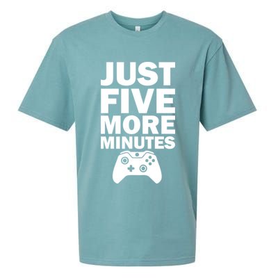 Just Five More Minutes Funny Video Game Sueded Cloud Jersey T-Shirt