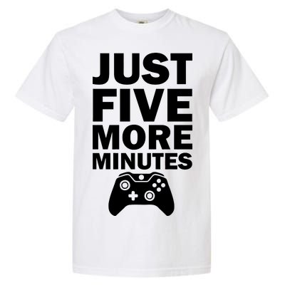 Just Five More Minutes Funny Video Game Garment-Dyed Heavyweight T-Shirt