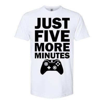 Just Five More Minutes Funny Video Game Softstyle® CVC T-Shirt