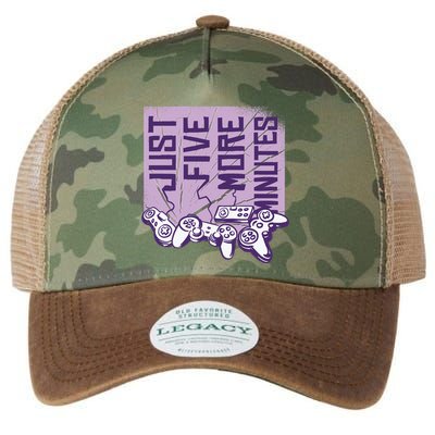 Just Five More Minutes Game Legacy Tie Dye Trucker Hat