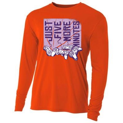 Just Five More Minutes Game Cooling Performance Long Sleeve Crew