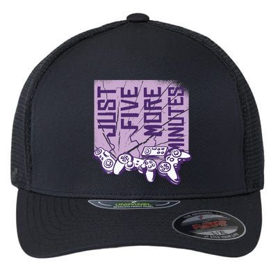Just Five More Minutes Game Flexfit Unipanel Trucker Cap
