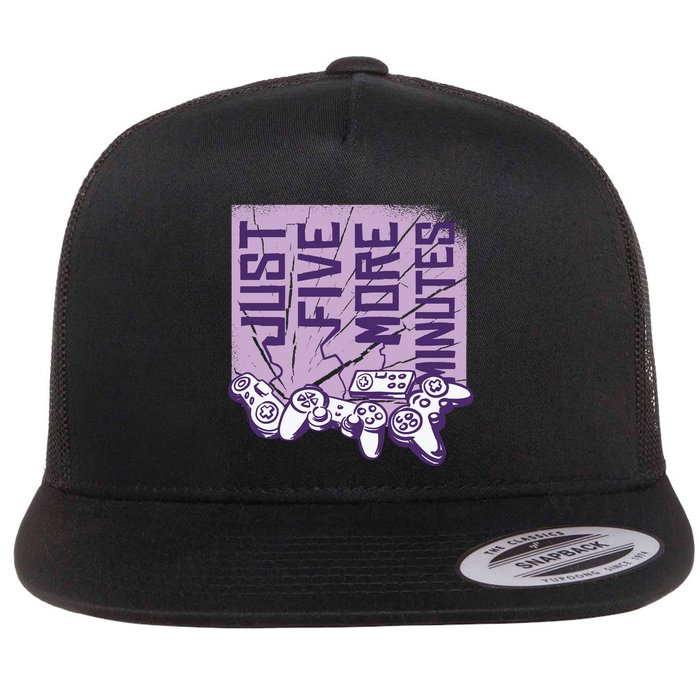 Just Five More Minutes Game Flatbill Hat