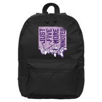 Just Five More Minutes Game 16 in Basic Backpack