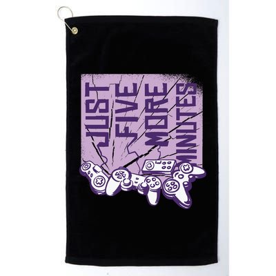 Just Five More Minutes Game Golf Towel