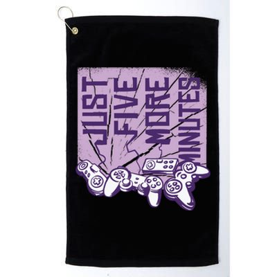 Just Five More Minutes Game Platinum Collection Golf Towel