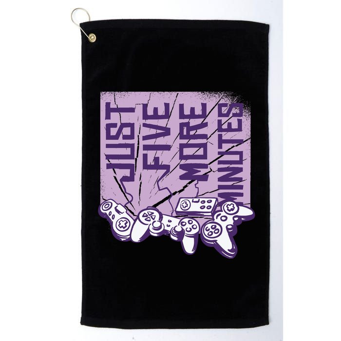 Just Five More Minutes Game Golf Towel