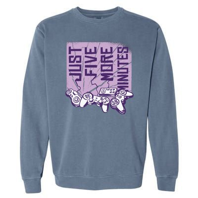 Just Five More Minutes Game Garment-Dyed Sweatshirt