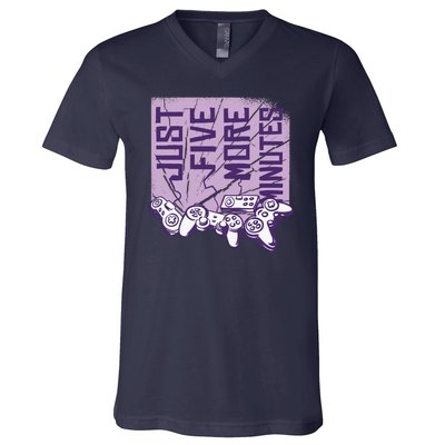 Just Five More Minutes Game V-Neck T-Shirt