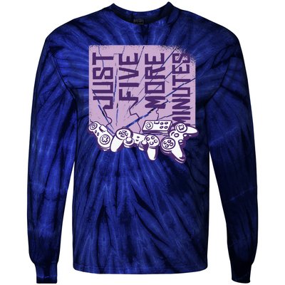 Just Five More Minutes Game Tie-Dye Long Sleeve Shirt