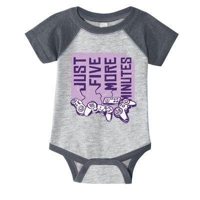 Just Five More Minutes Game Infant Baby Jersey Bodysuit
