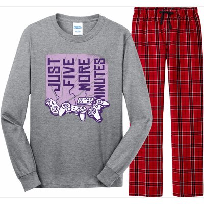 Just Five More Minutes Game Long Sleeve Pajama Set