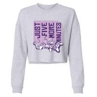 Just Five More Minutes Game Cropped Pullover Crew