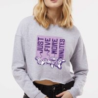 Just Five More Minutes Game Cropped Pullover Crew