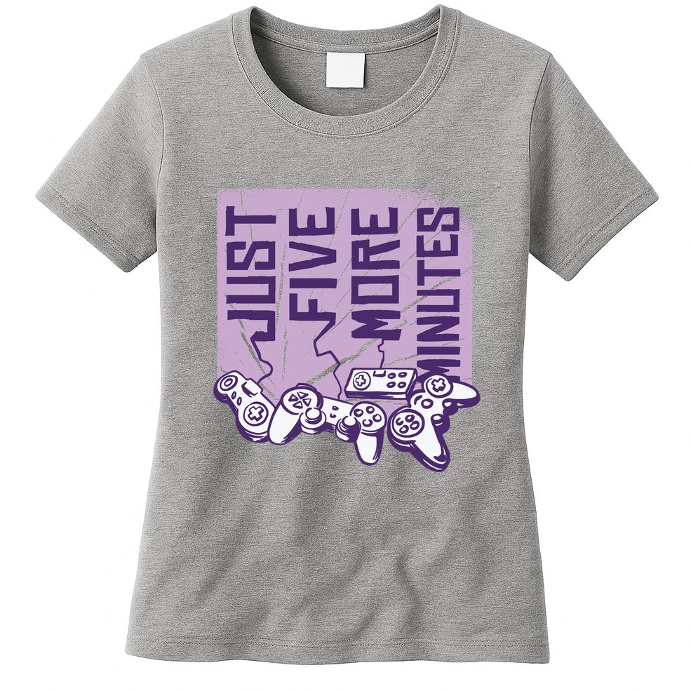Just Five More Minutes Game Womens T-Shirt