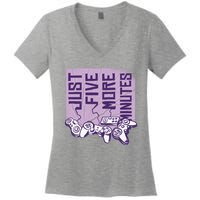 Just Five More Minutes Game Women's V-Neck T-Shirt