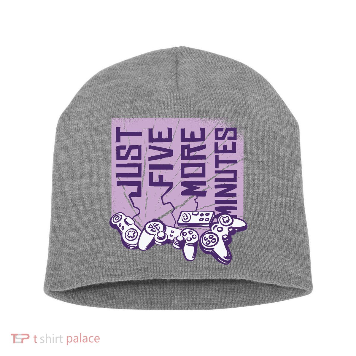 Just Five More Minutes Game Short Acrylic Beanie