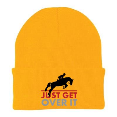 Just Get Over It Funny Horse Riding Knit Cap Winter Beanie