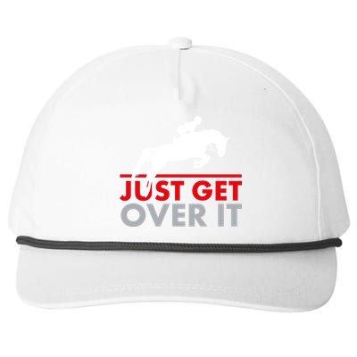 Just Get Over It Funny Horse Riding Snapback Five-Panel Rope Hat