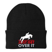 Just Get Over It Funny Horse Riding Beanie