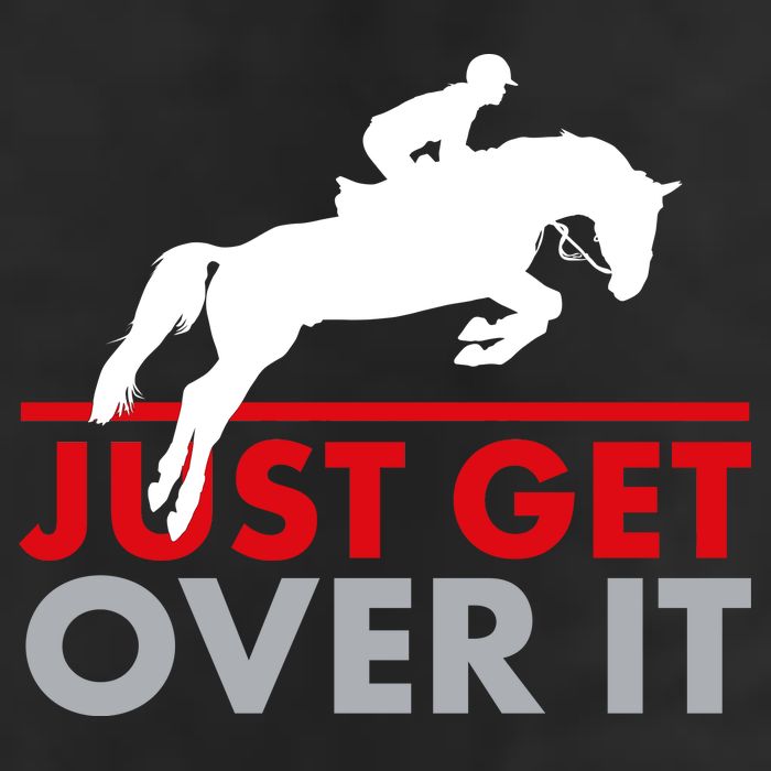 Just Get Over It Funny Horse Riding Beanie
