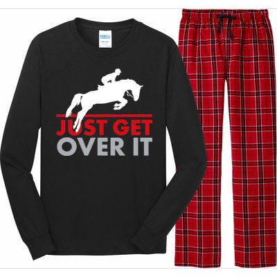 Just Get Over It Funny Horse Riding Long Sleeve Pajama Set