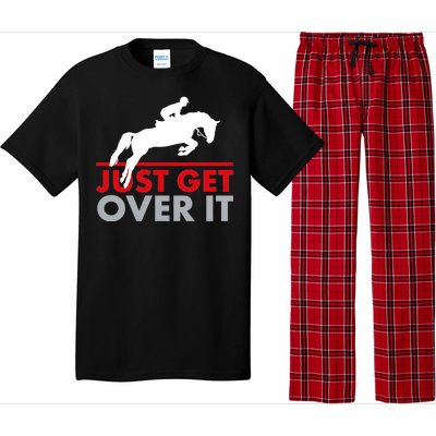 Just Get Over It Funny Horse Riding Pajama Set