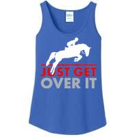 Just Get Over It Funny Horse Riding Ladies Essential Tank