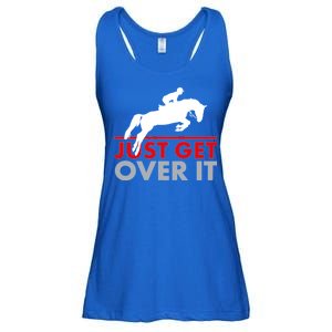 Just Get Over It Funny Horse Riding Ladies Essential Flowy Tank