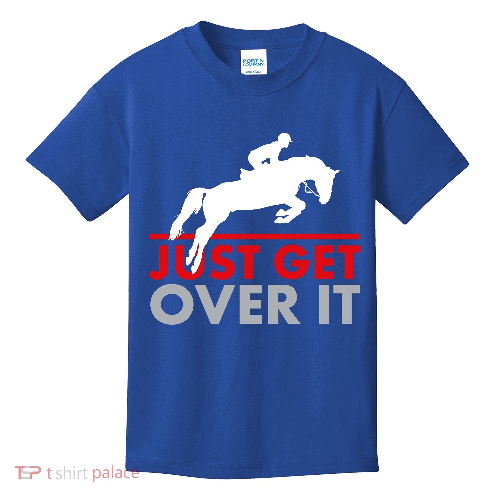 Just Get Over It Funny Horse Riding Kids T-Shirt