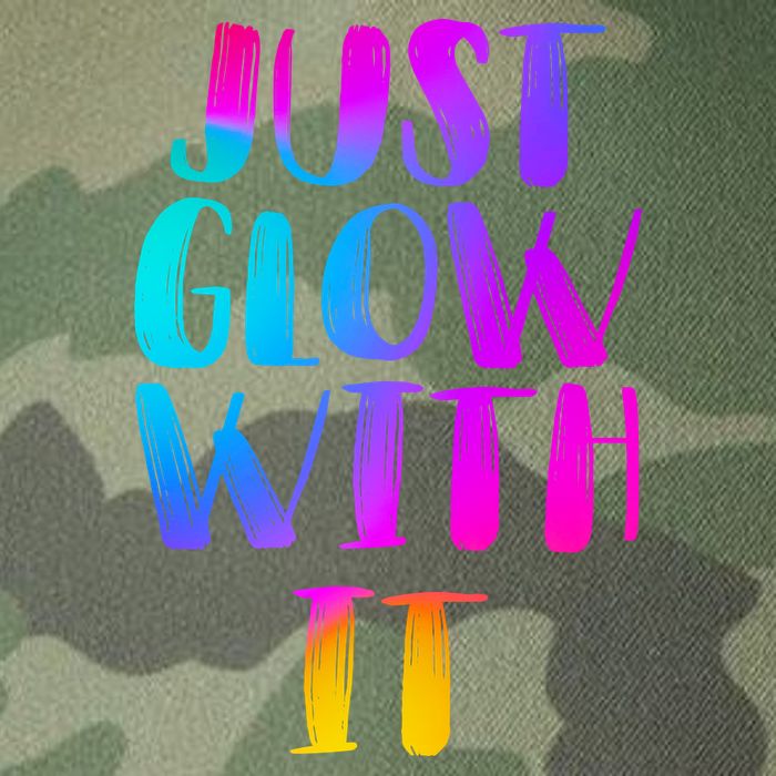 Just Glow With It Funny Retro Legacy Tie Dye Trucker Hat