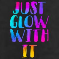 Just Glow With It Funny Retro 7 Panel Mesh Trucker Snapback Hat