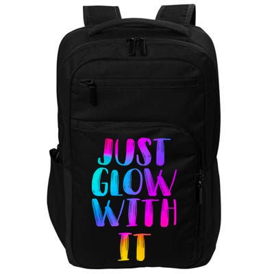 Just Glow With It Funny Retro Impact Tech Backpack