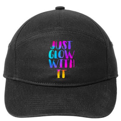 Just Glow With It Funny Retro 7-Panel Snapback Hat