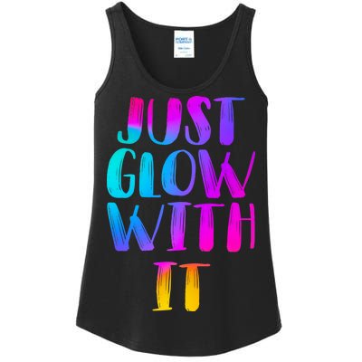 Just Glow With It Funny Retro Ladies Essential Tank